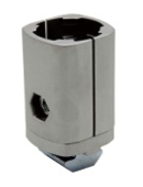 41D-157-0 MODULAR SOLUTION D28 TO SQUARE PROFILE CONNECTOR<BR>CONNECTOR END TO 45 / 30 SERIES PROFILE